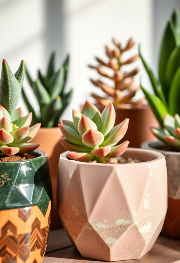 stylish indoor succulent displays