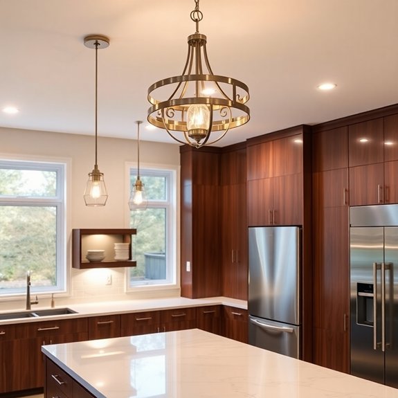 adjustable lighting fixtures installed