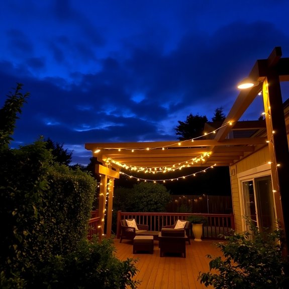 adjustable outdoor shade lighting