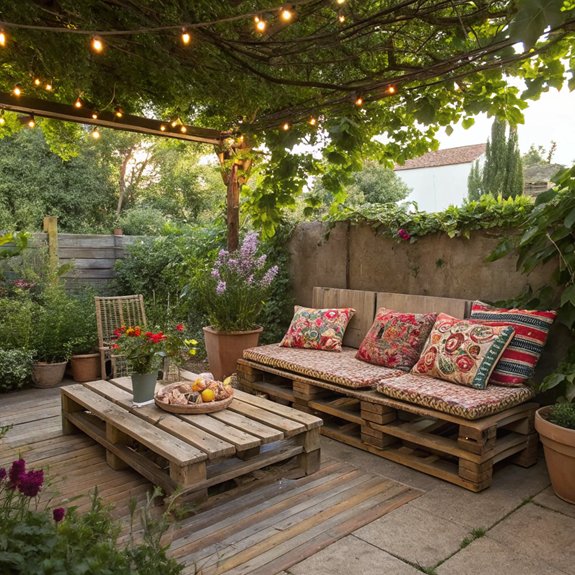 alfresco dining space