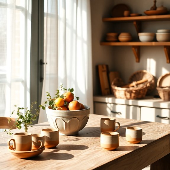 artisan crafted ceramic decor