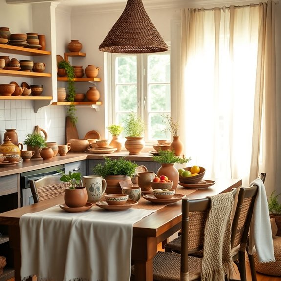 artisan crafted clay vessels