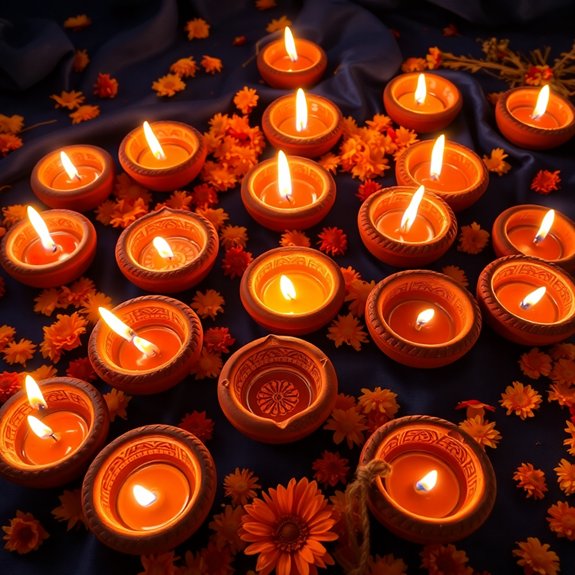 artisan handmade clay lamps