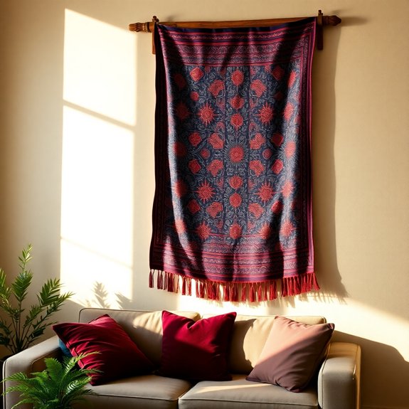 artistic fabric wall decor