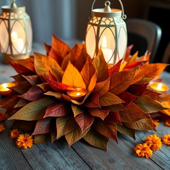 autumnal decor arrangements idea