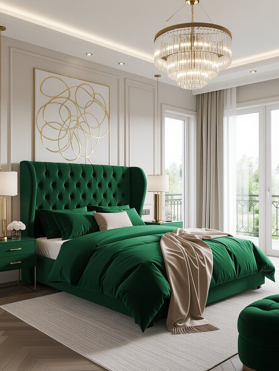 bold statement headboard design