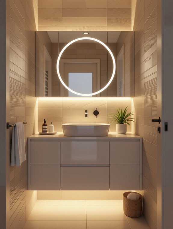 bright adjustable bathroom lighting