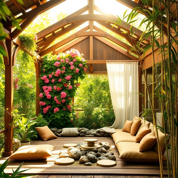 calm tranquil reflection area