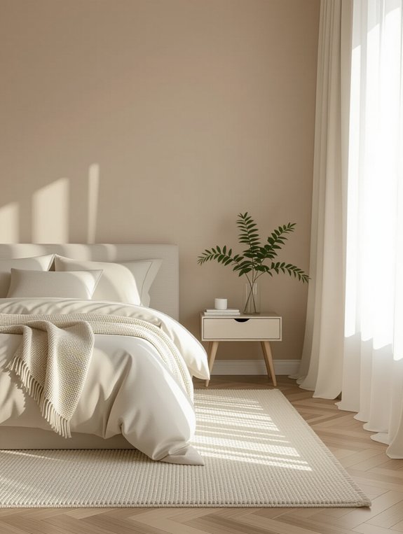 calming neutral bedroom palette