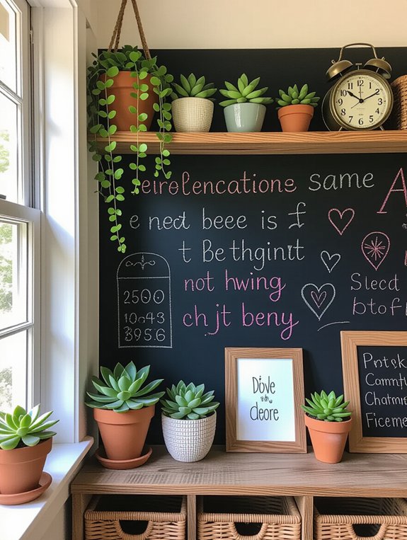 chalkboard wall for creativity