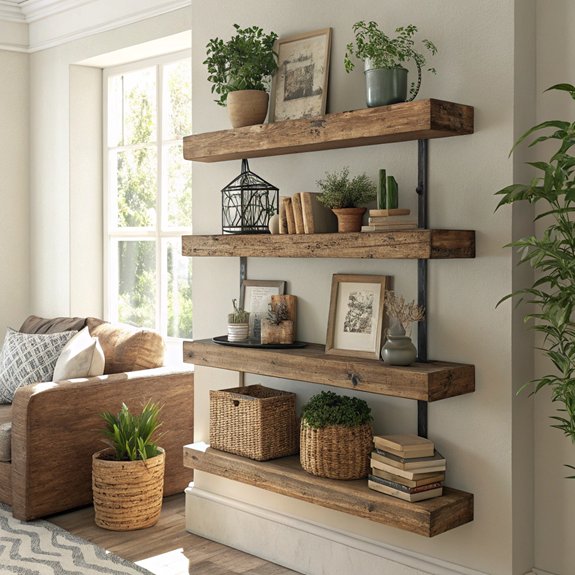 charming natural wood storage