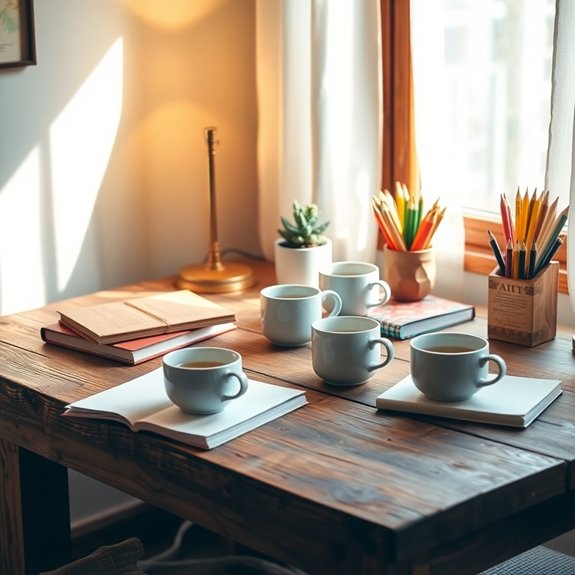 charming rustic dining arrangement