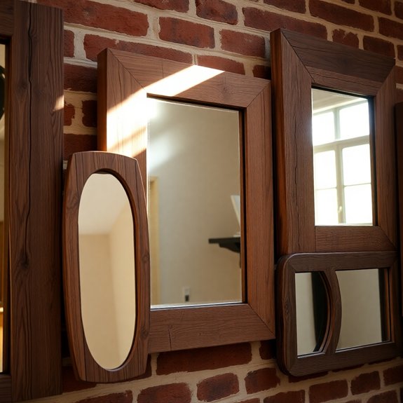 charming rustic mirror decor
