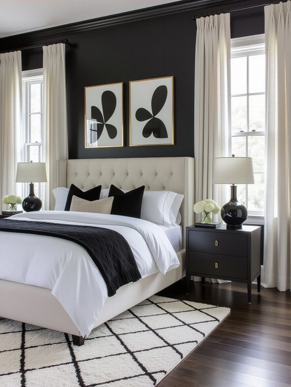 chic black and white sanctuary