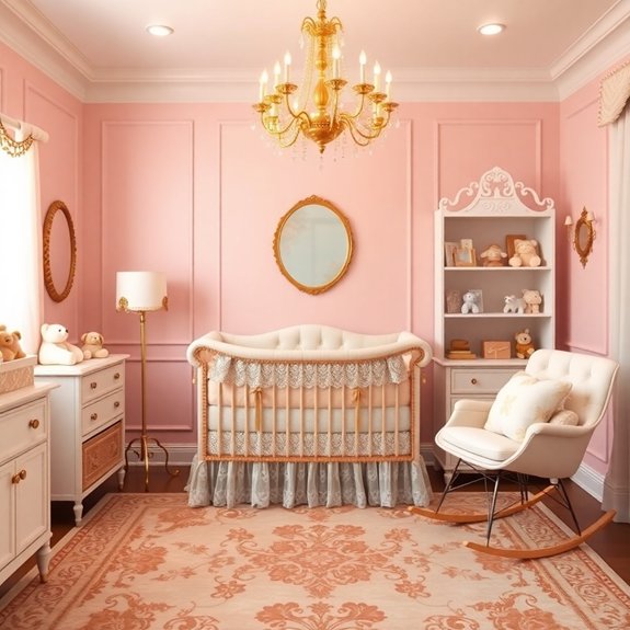 chic sophisticated baby room