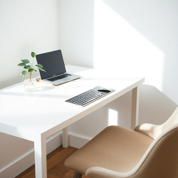 choose a minimalist workspace