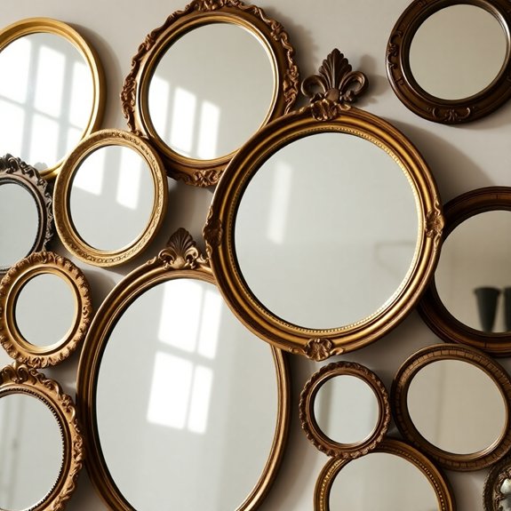 classic circular reflective decor
