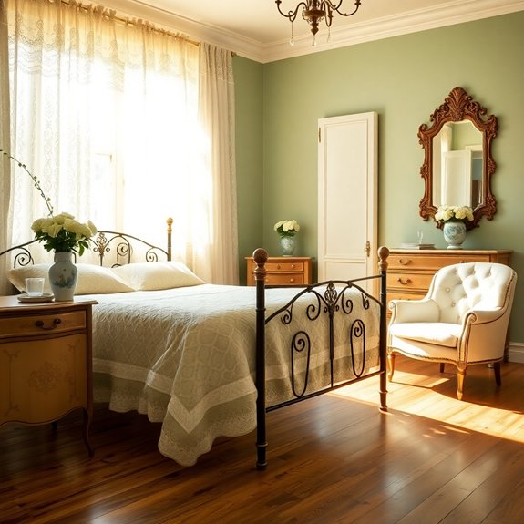classic sage green accents
