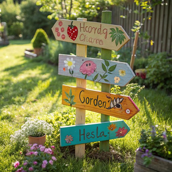 colorful outdoor garden decor