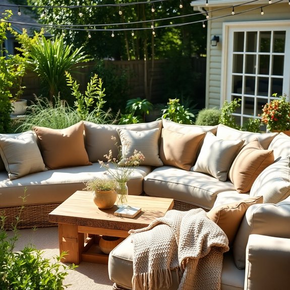 comfortable al fresco lounge