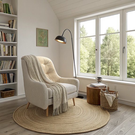 comfortable book corner