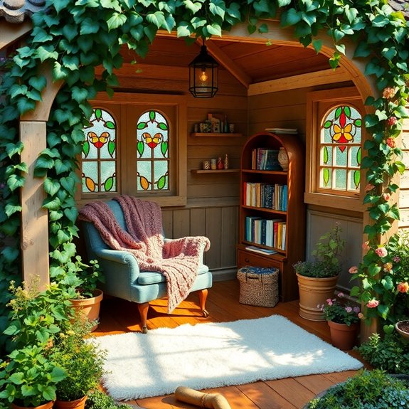 comfortable book corner