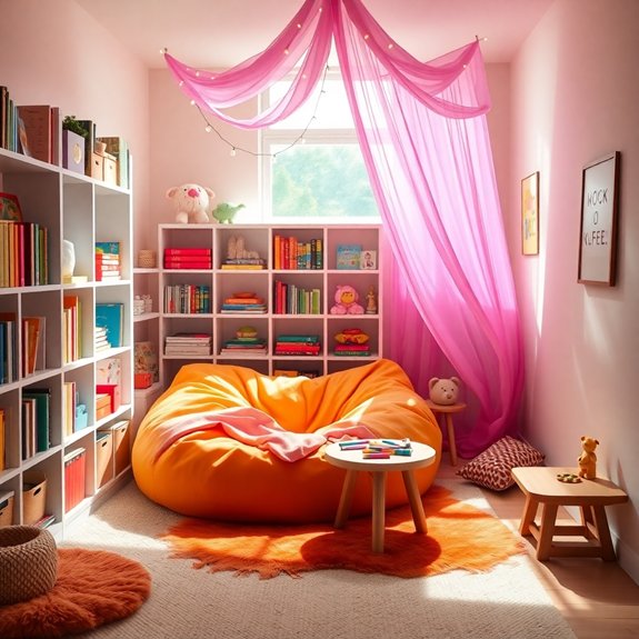 comfortable book corner