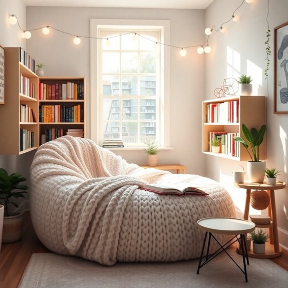 comfortable book corner