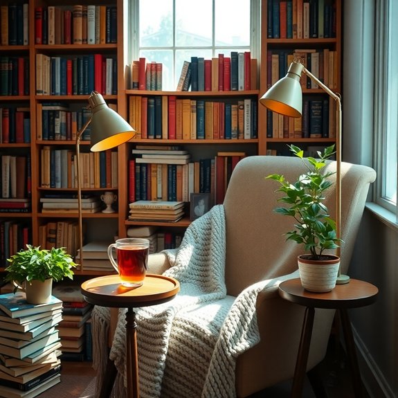 comfortable book loving spaces