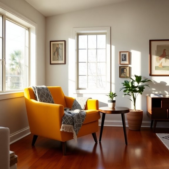 comfortable reading corner