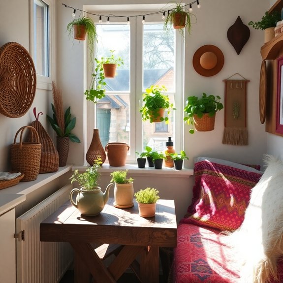 comfortable reading corner