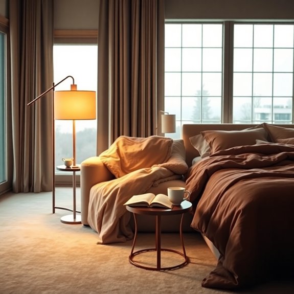 comfortable reading spaces