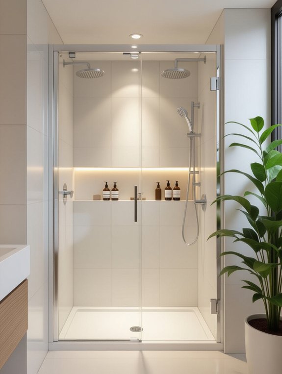 compact corner shower solutions