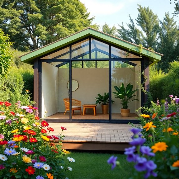 contemporary outdoor workspace design