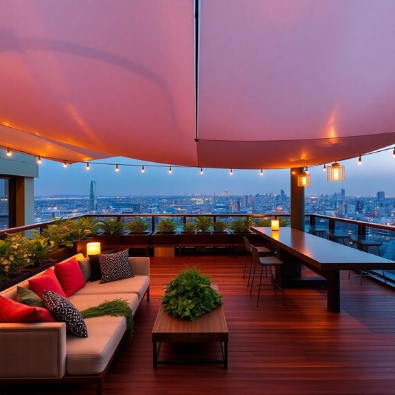 contemporary sky high bar