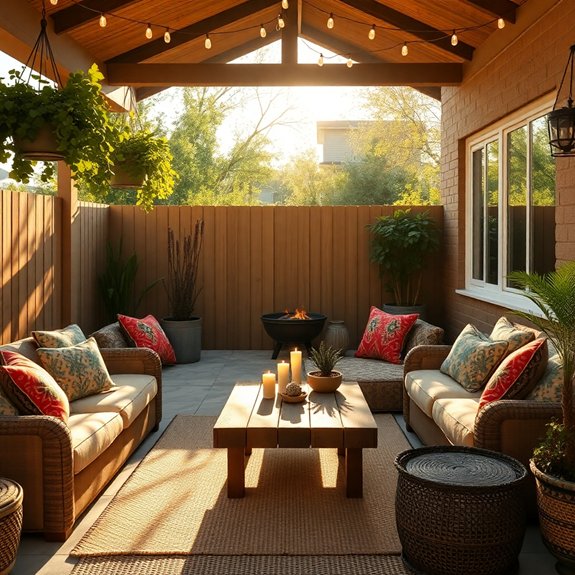 covered outdoor living spaces