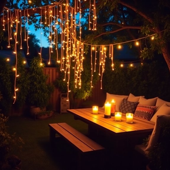 cozy ambiance with illumination