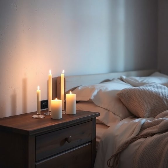 cozy candlelight ambiance