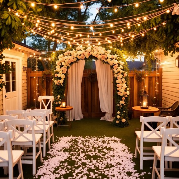 cozy illumination with string lights