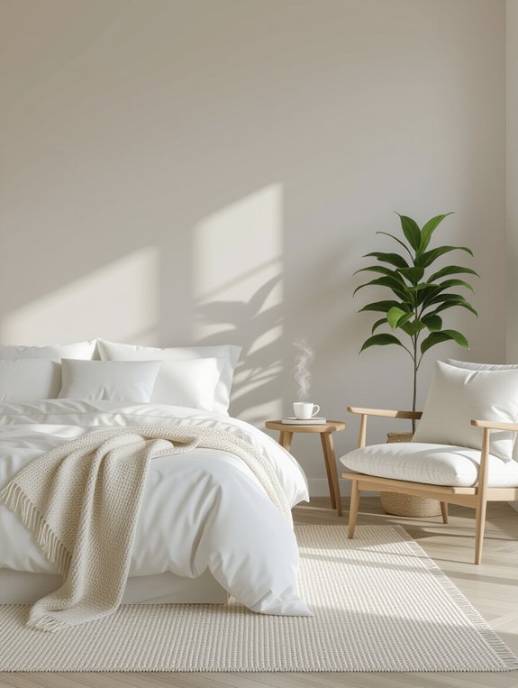 cozy minimalist reading nook
