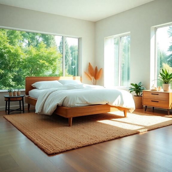 cozy organic floor textiles