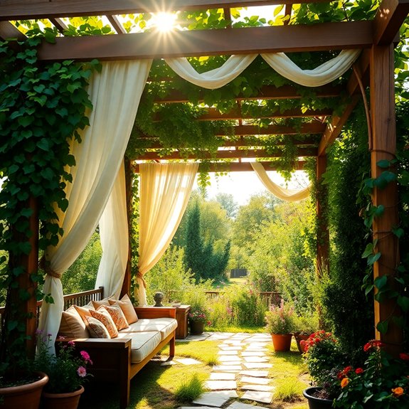 cozy outdoor relaxation space