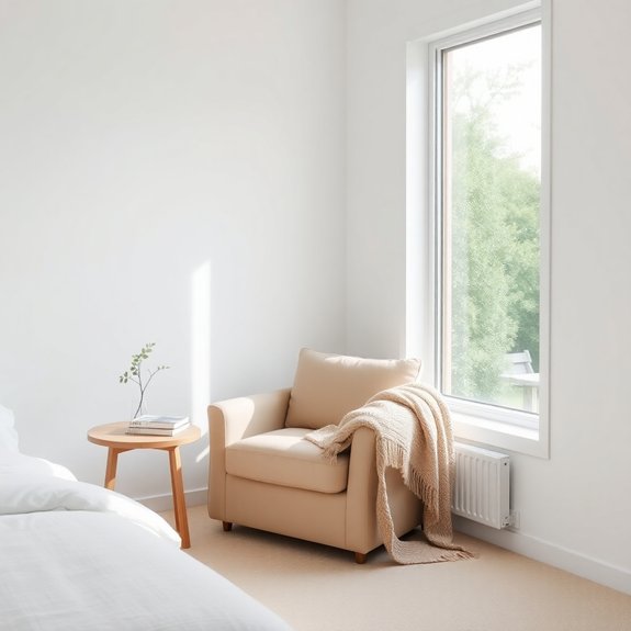 cozy reading space setup