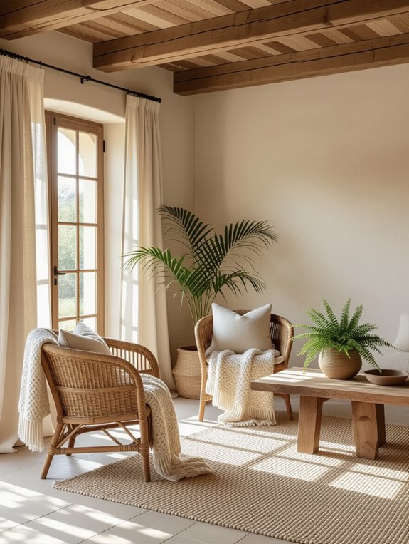 cozy rustic warmth and tranquility