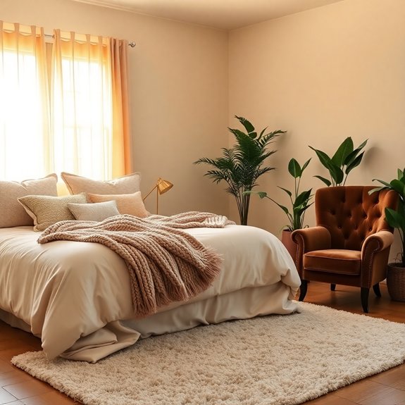 cozy textile home decor