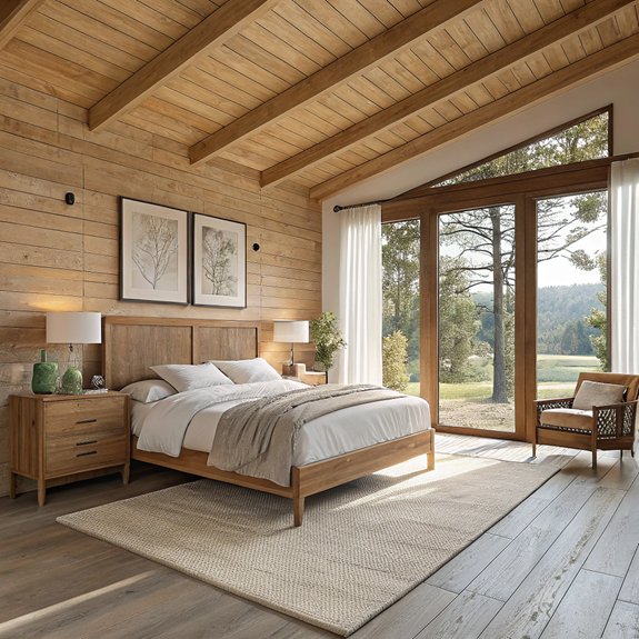 cozy timber touches