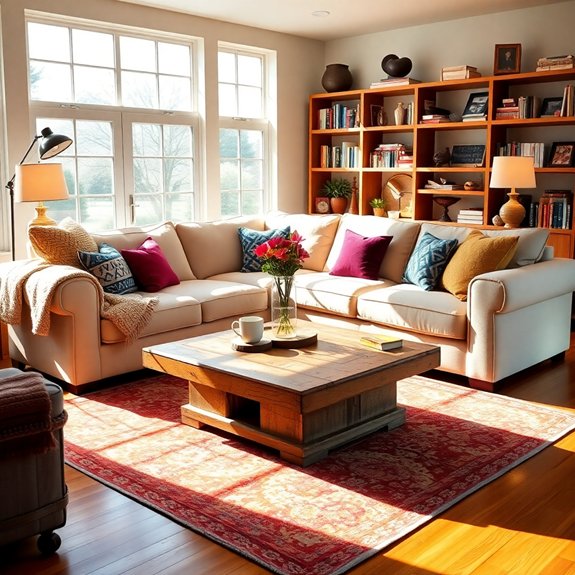 cozy welcoming living spaces
