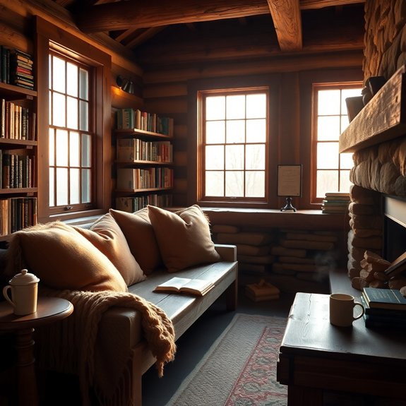 cozy woodland retreat aesthetic