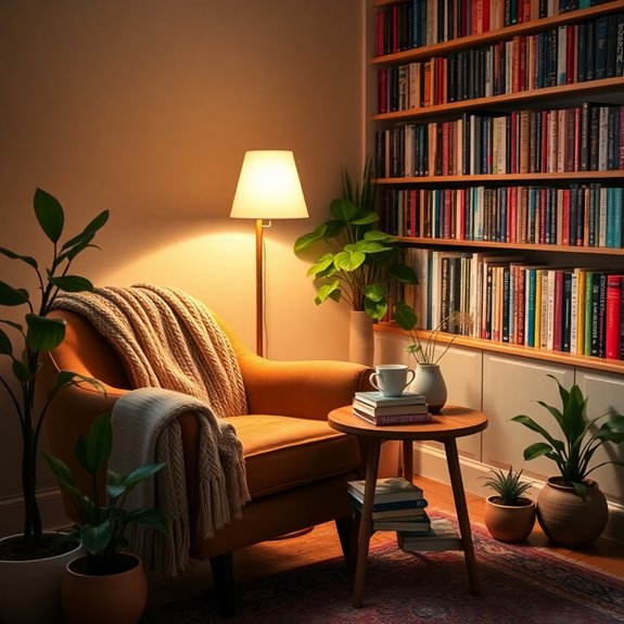 create a comfortable reading space