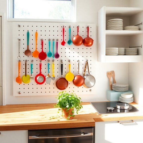 create a pegboard setup